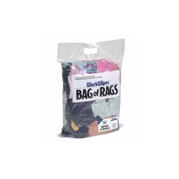 Reclaimed Colored T-Shirt in Bag 5 bags/box, 5PK